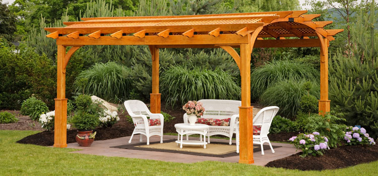 Cedar Wood Pergola Installation in Duarte, CA