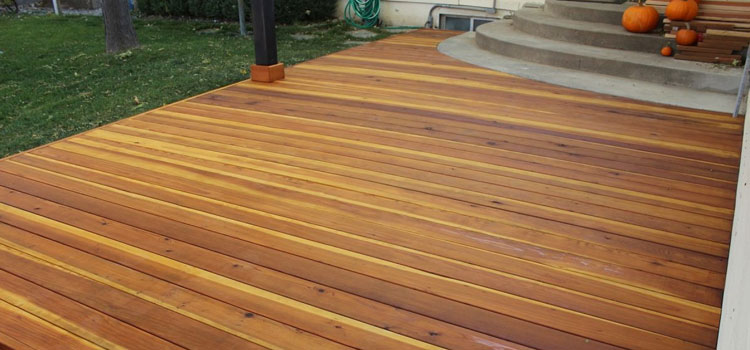 Smooth Redwood Decking in Duarte, CA